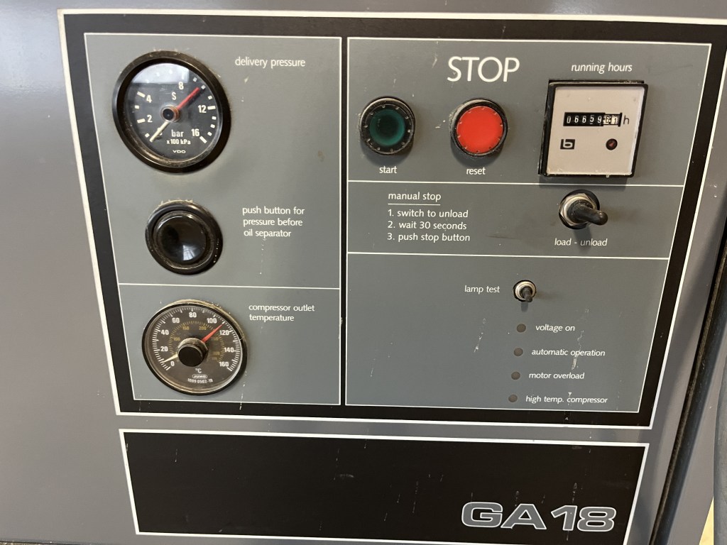 Atlas Copco GA 18 te koop bij Jaap Verboon