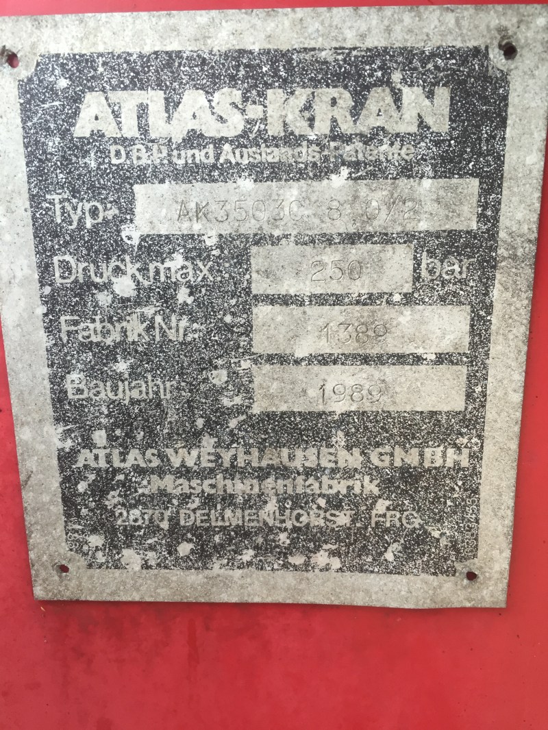 Atlas autolaadkraan te koop bij Jaap Verboon