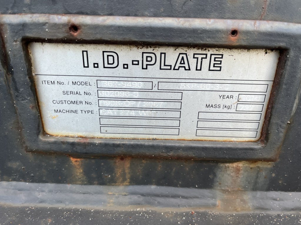 Caterpillar topplate SKP 60 te koop bij Jaap Verboon