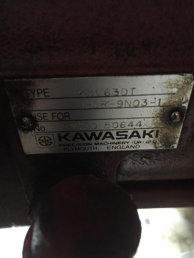 Kawasaki pomp K3V63DT te koop bij Jaap Verboon