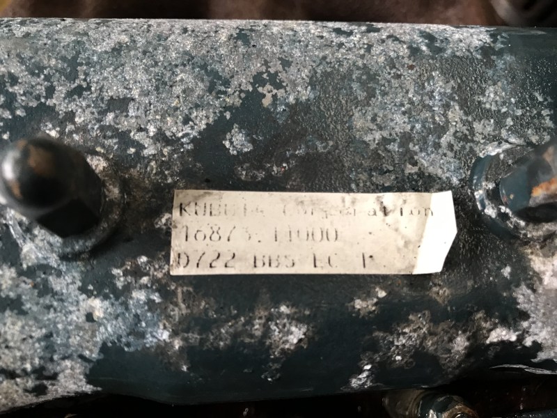 Kubota D722 te koop bij Jaap Verboon