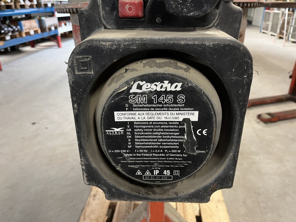 Lescha SM145S betonmixer te koop bij Jaap Verboon