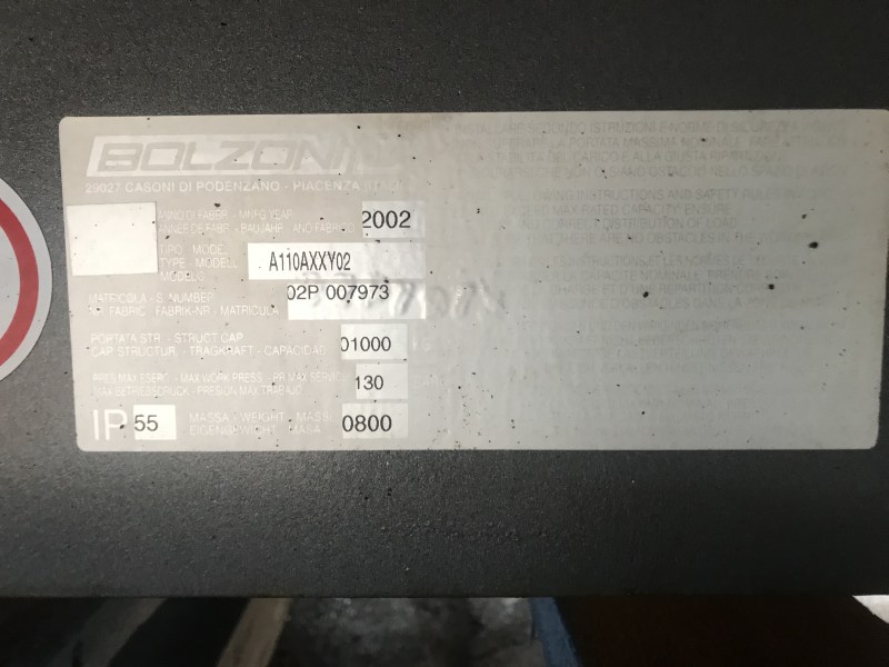 bolzoni hef plateau te koop bij Jaap Verboon