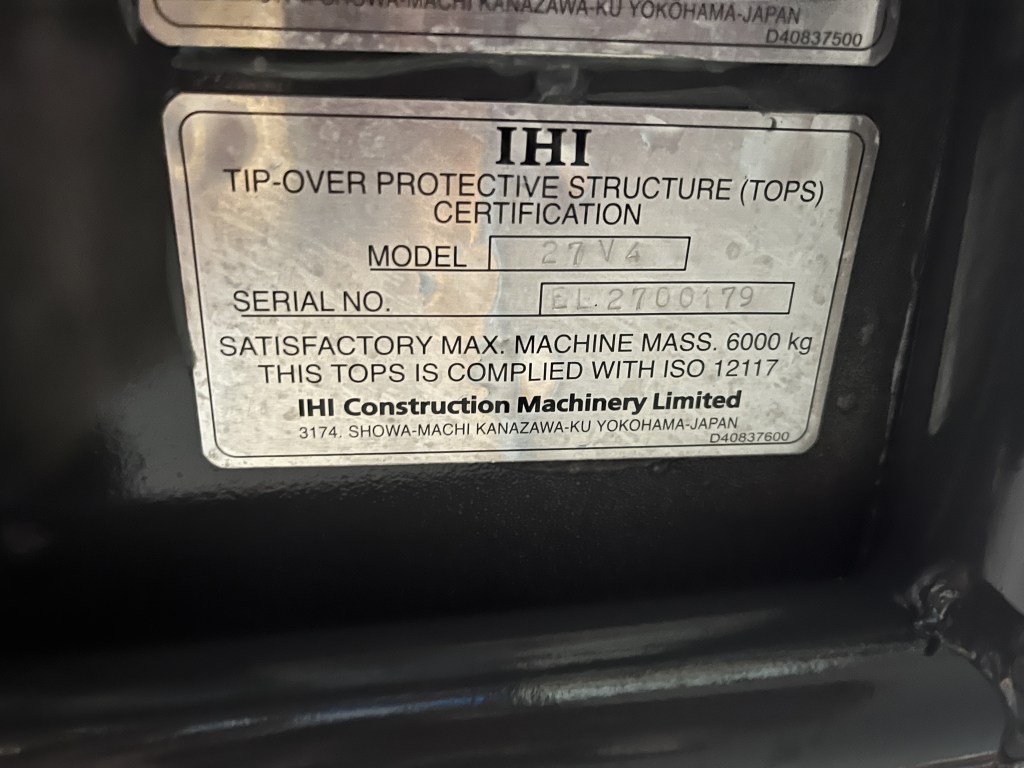 canopy IHI 27 V4 te koop bij Jaap Verboon