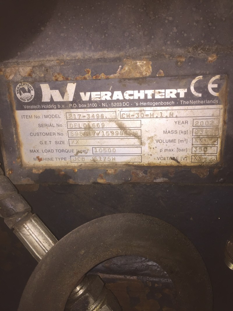 verachtert snelwissel jcb cw 3 te koop bij Jaap Verboon